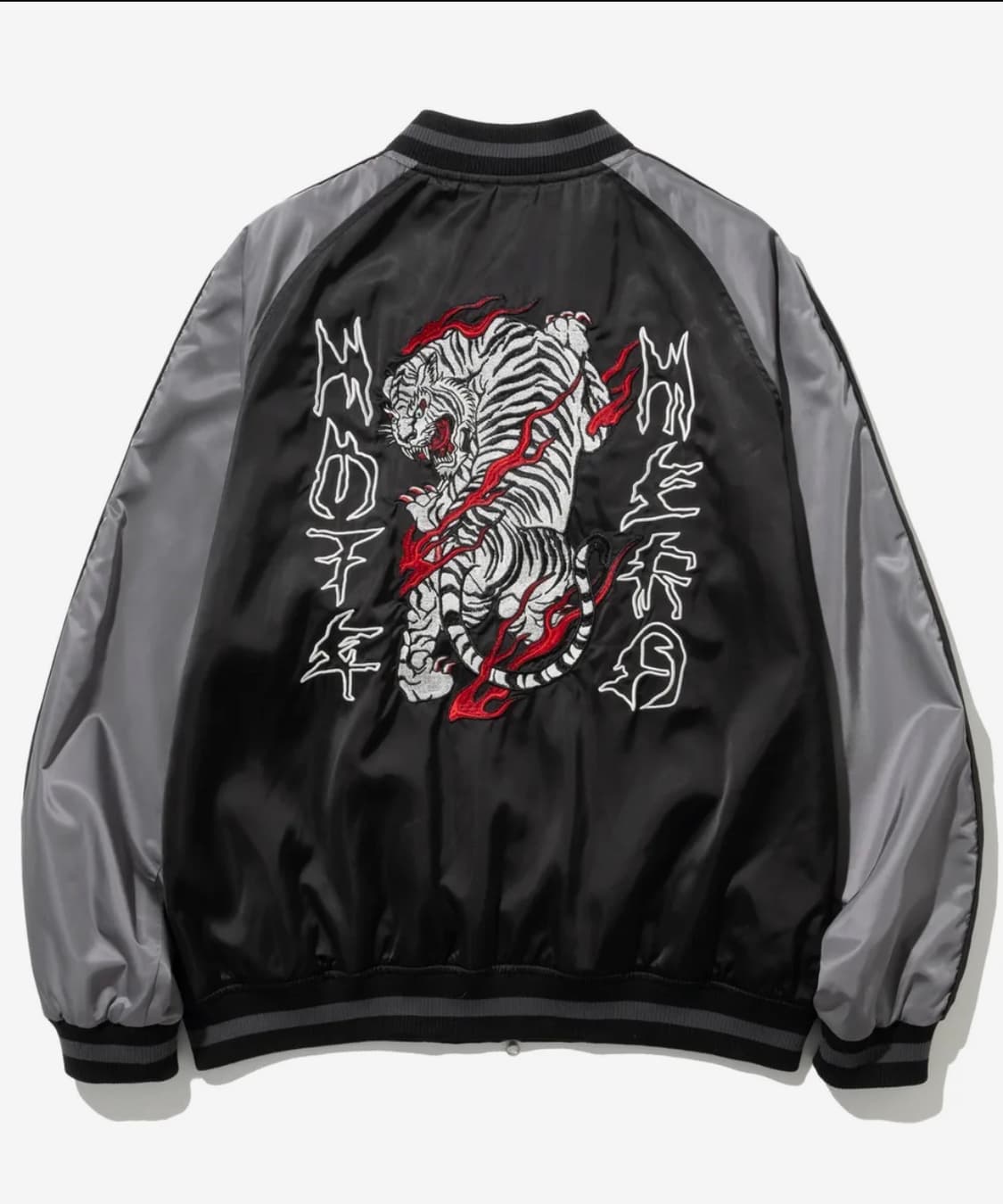 낫포너드 Tiger Satin Blouson Jacket 블랙 상품이미지1