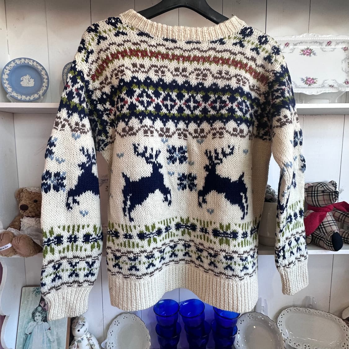 노르딕(Nordic) 사슴 패턴 니트 상품이미지6