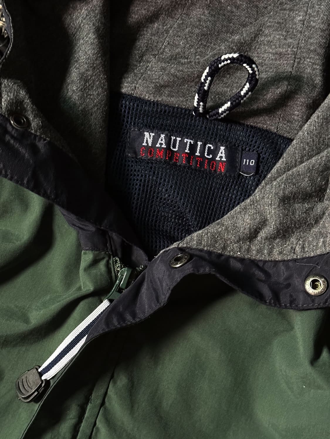 90s 노티카 올드스쿨 나일론 후드 아노락 자켓 (110) 상품이미지3