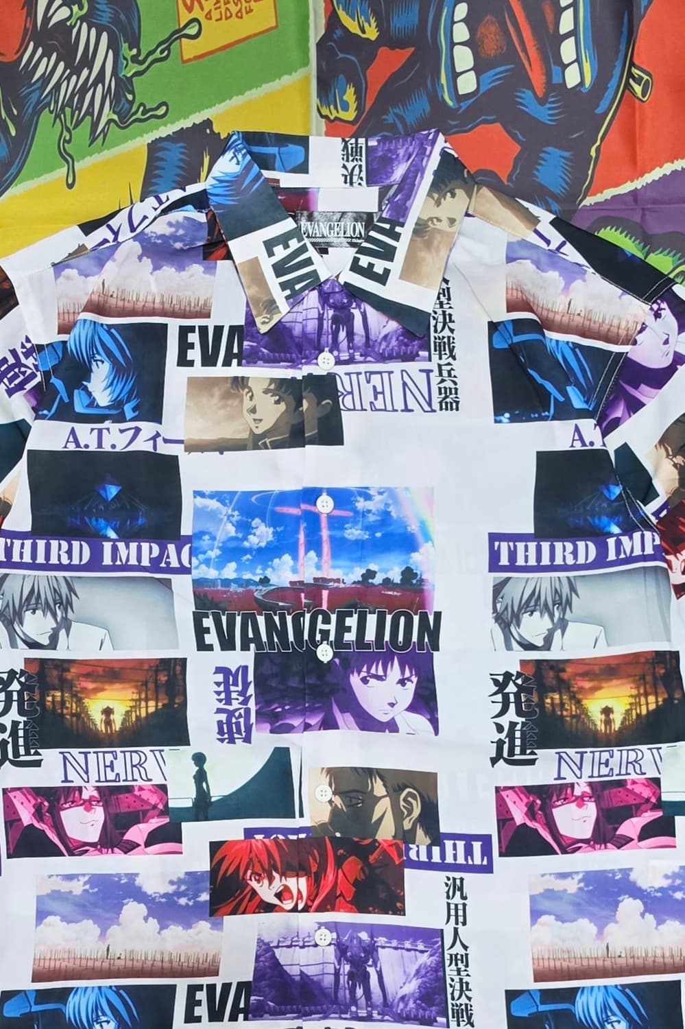 EVANGELION 반팔셔츠 L 상품이미지3