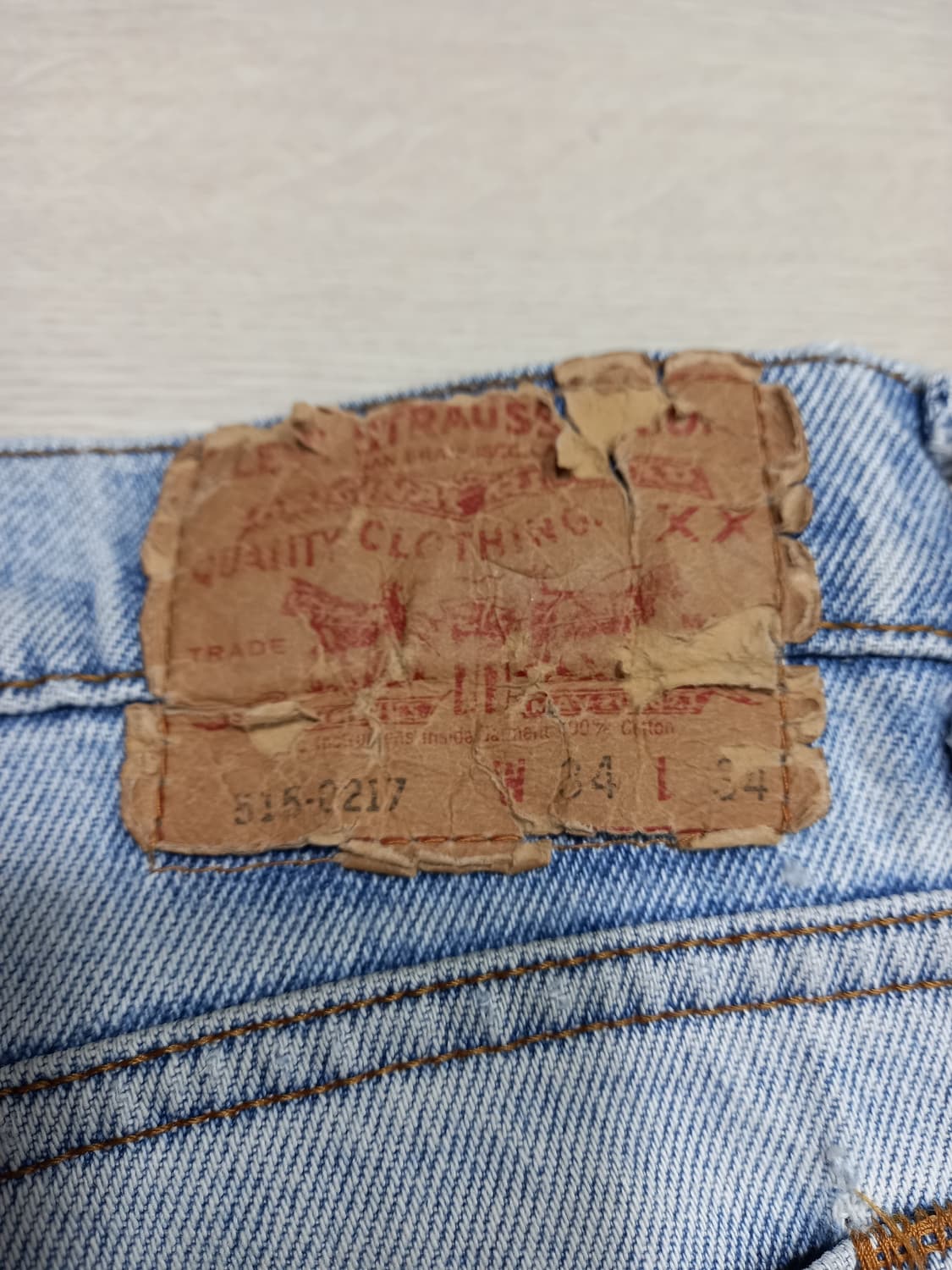 33 93's 리바이스515-0217 일자진 연청 커스텀 33-438 상품이미지5