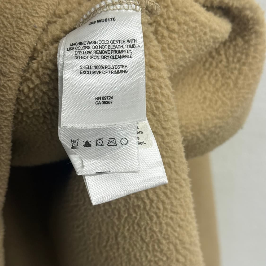 컬럼비아 하프집업 플리스 베이지 아노락 기모 맨투맨 L 상품이미지3