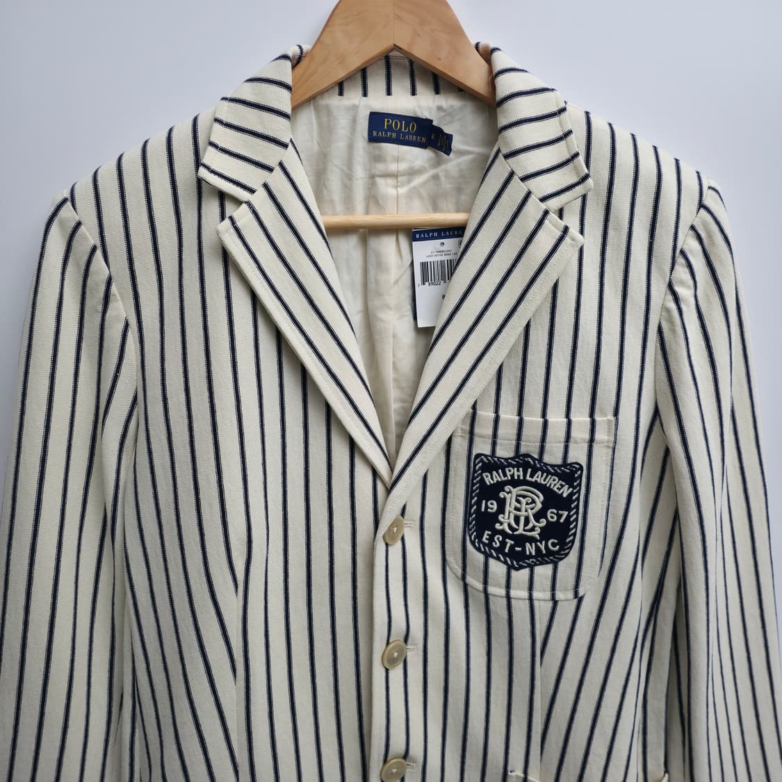 [66,8,M] 폴로 랄프로렌 스트라이프 블레이저 자켓 상품이미지2