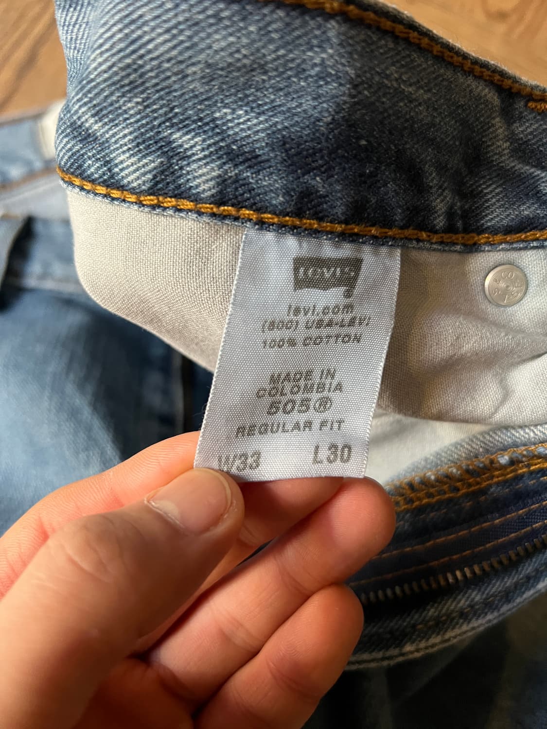 [33]00's 리바이스 USA 505 레귤러 스트레이트핏 데님 팬츠 상품이미지7