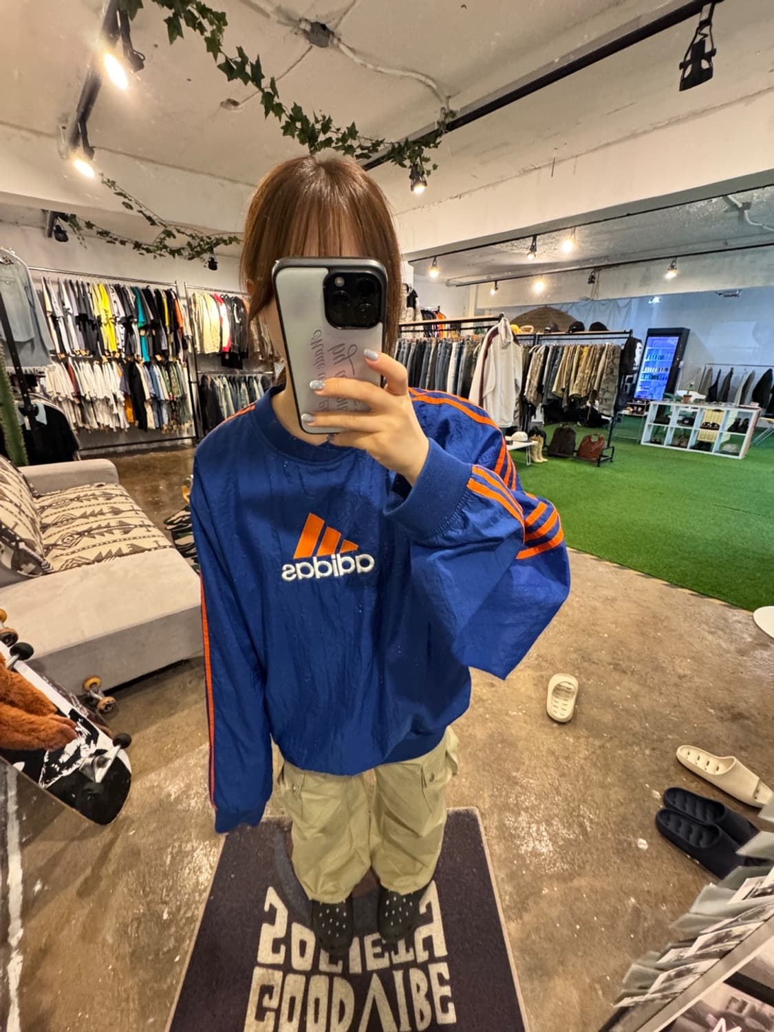 아디다스 올드스쿨 오버핏 웜업 상품이미지7