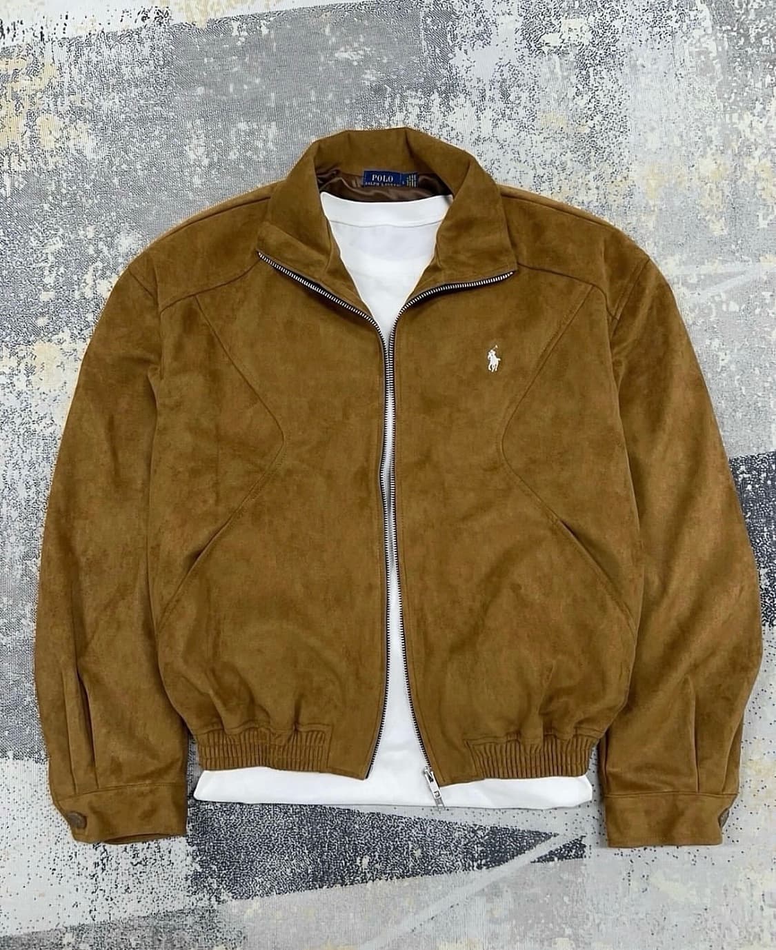 폴로 스웨이드 자켓 판매합니다 상품이미지1