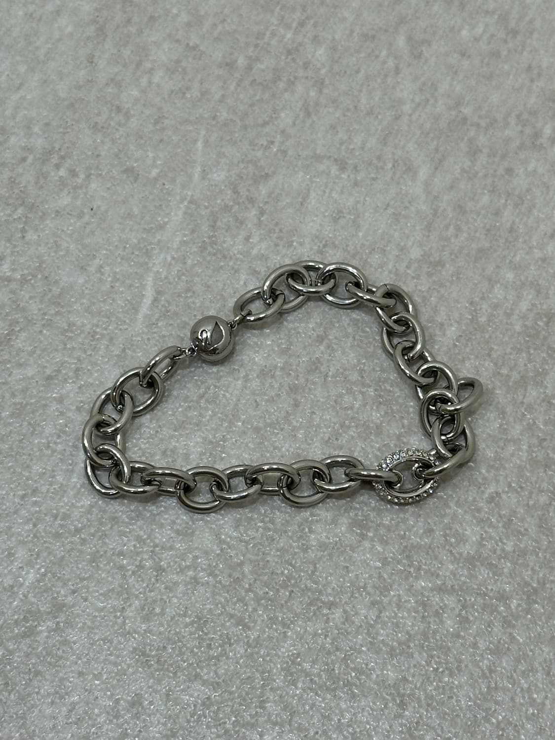 스와로브스키 실버 크리스탈 체인 팔찌 상품이미지3