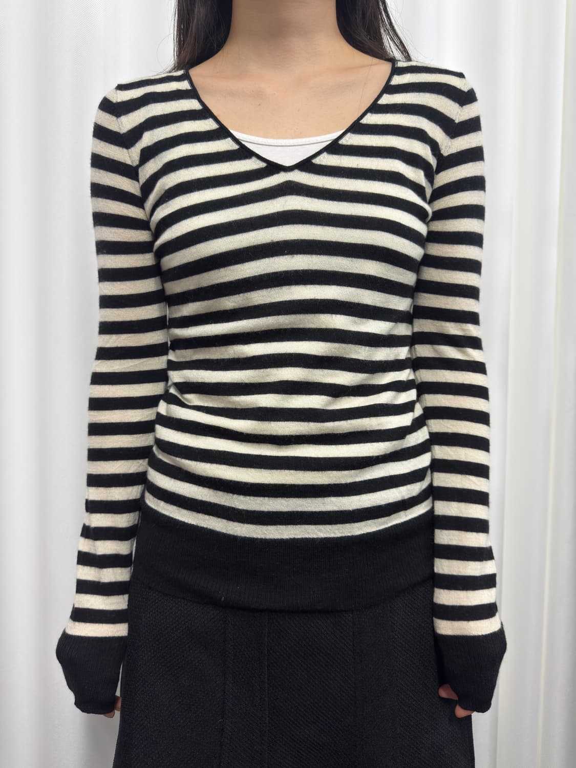 stripe wool knit 상품이미지1