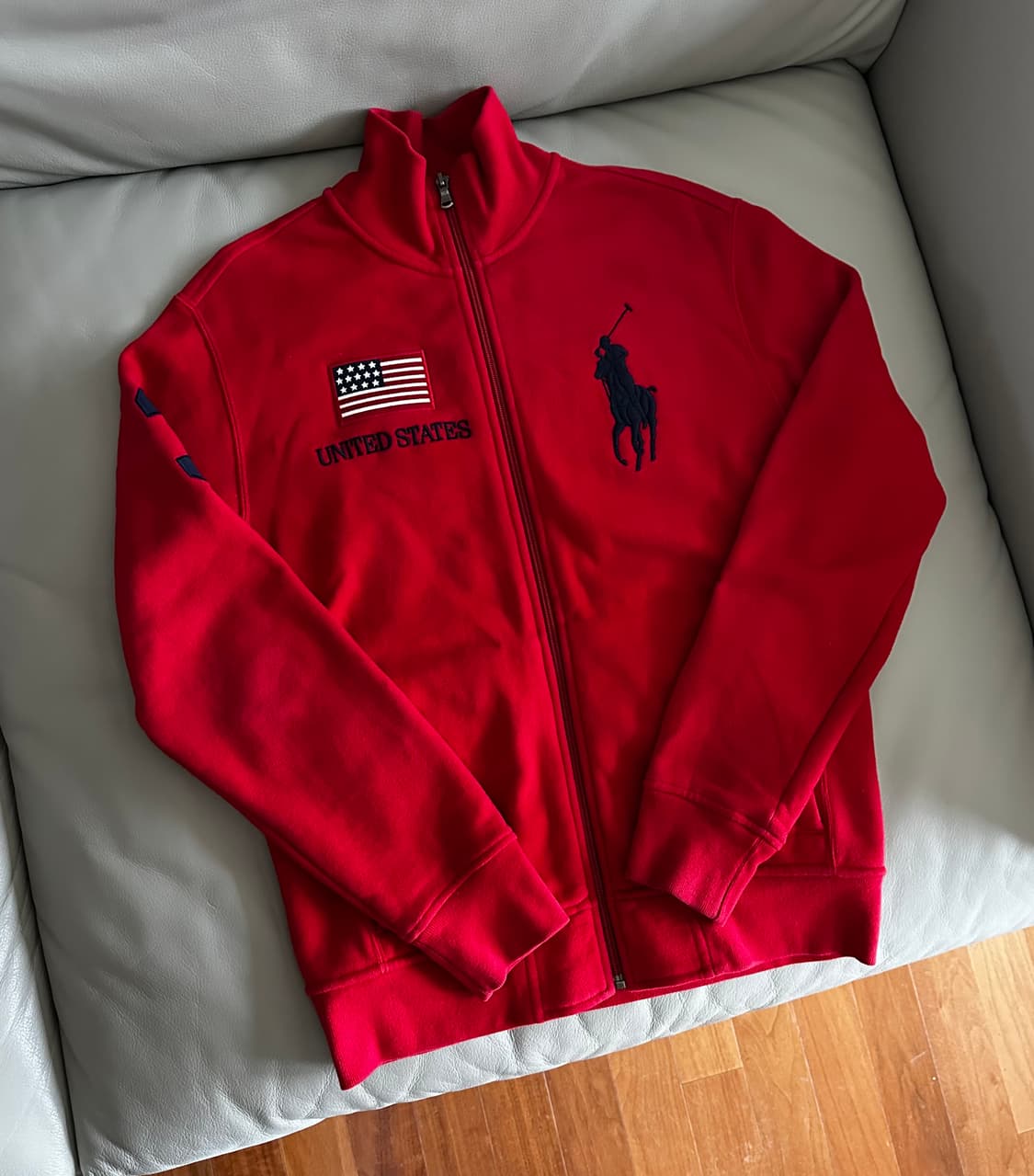폴로 랄프로렌 빅포니 성조기 집업 S 상품이미지1