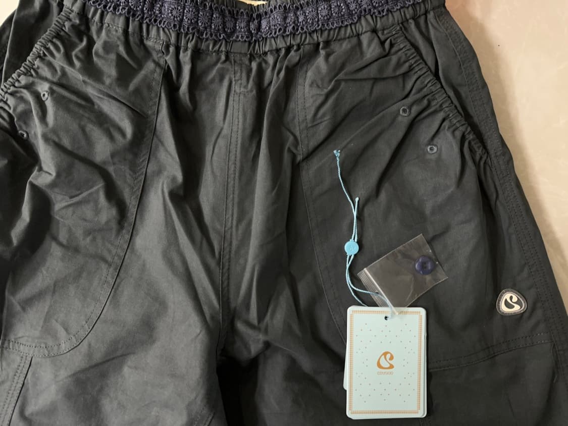 코이세이오 레이스 코튼 맨츠 네이비 바지 상품이미지5