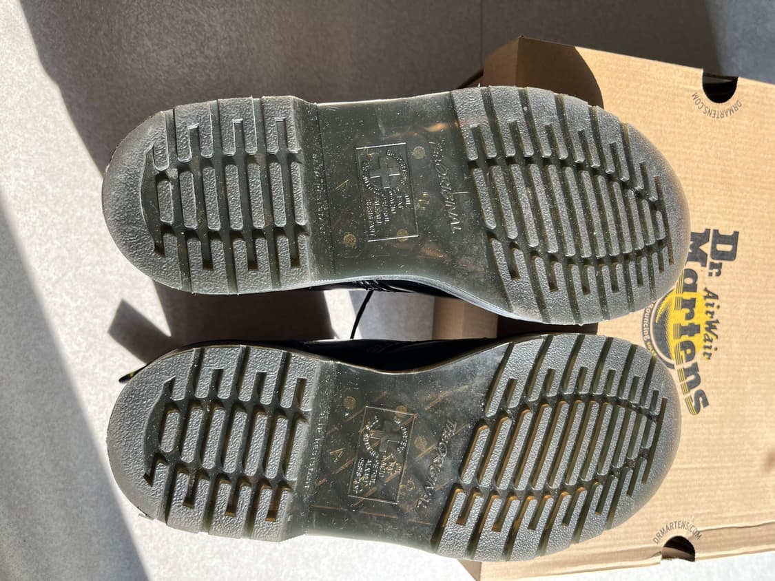 닥터마틴 1460 파스칼 스틸 토 브로그 8 아이부츠 블랙 270 팝니다 상품이미지5