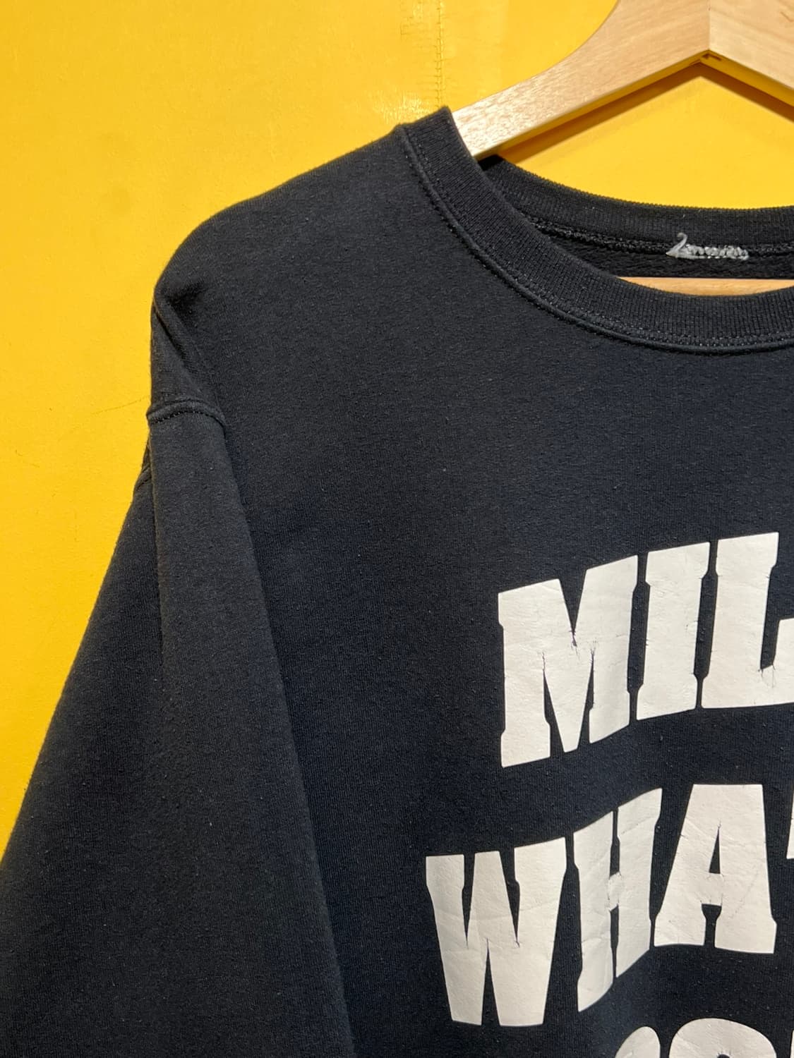 10s [L] 밈 커스텀 빈티지 맨투맨 MILEY WHATS GOOD 상품이미지3