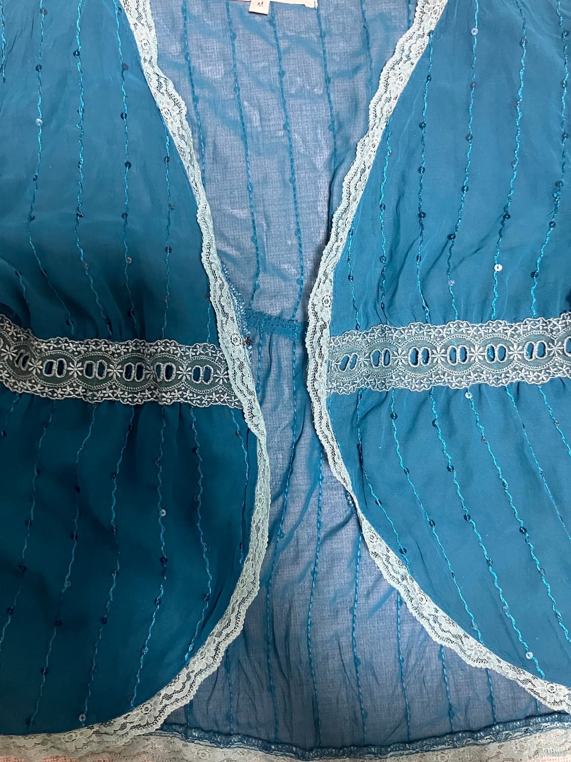 일본빈티지 Pavotcing 달천깔페어리 프린세스 공주풍 글리터가디건 상품이미지2