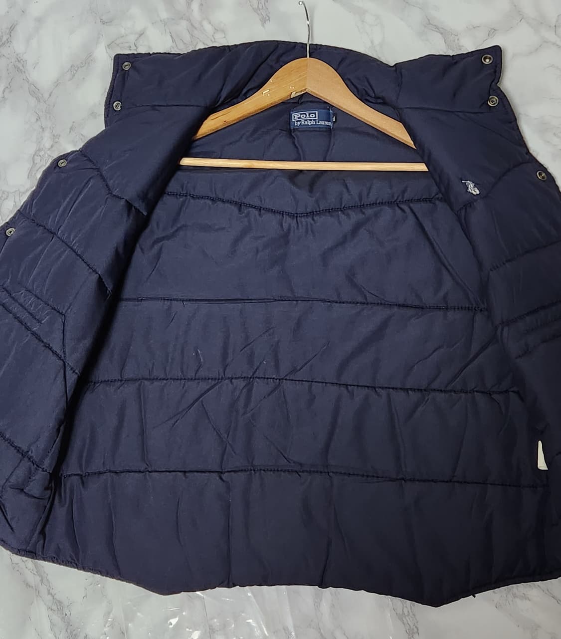 폴로 랄프로렌 벨벳 조끼 패딩 자켓 상품이미지5
