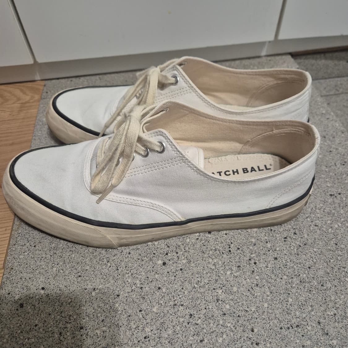 캐치볼 캔버스 스니커즈 화이트 280mm 상품이미지2