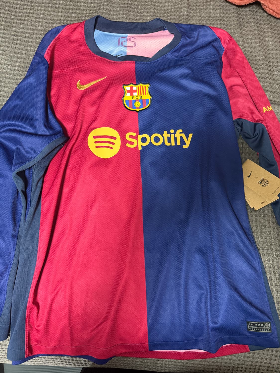 바르셀로나 레플리카 2425 긴팔 유니폼 저지 논 마킹 상품이미지1