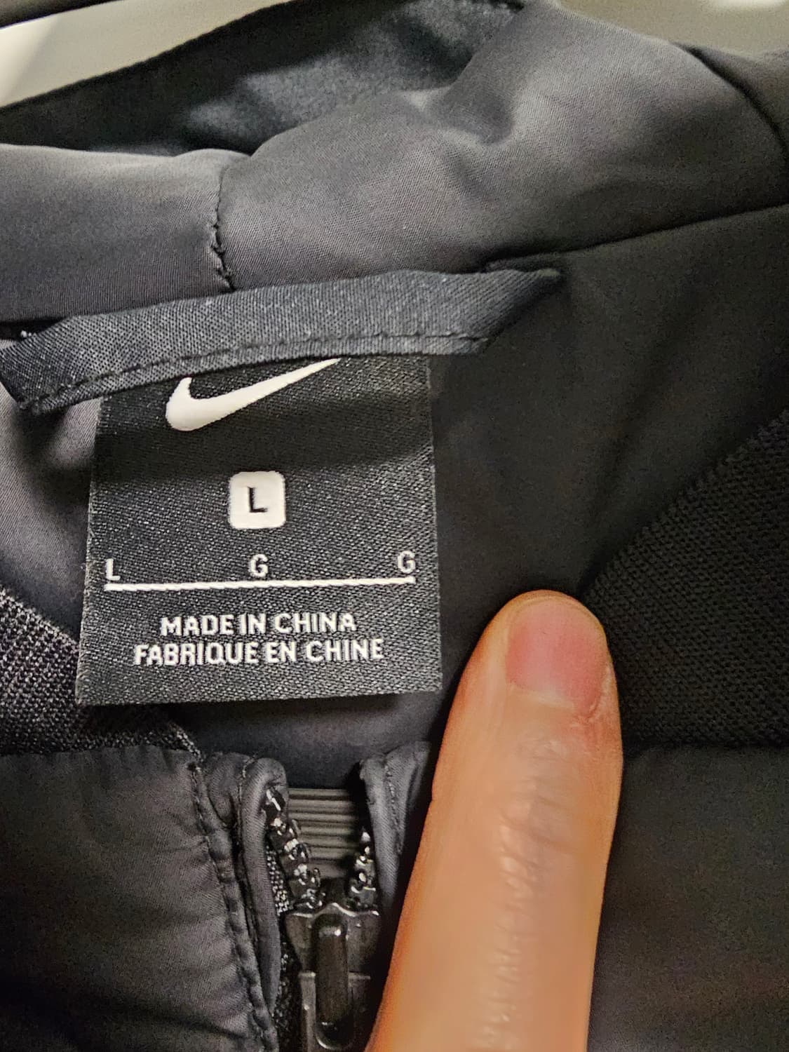 나이키 블랙 후드 패딩 점퍼 상품이미지5