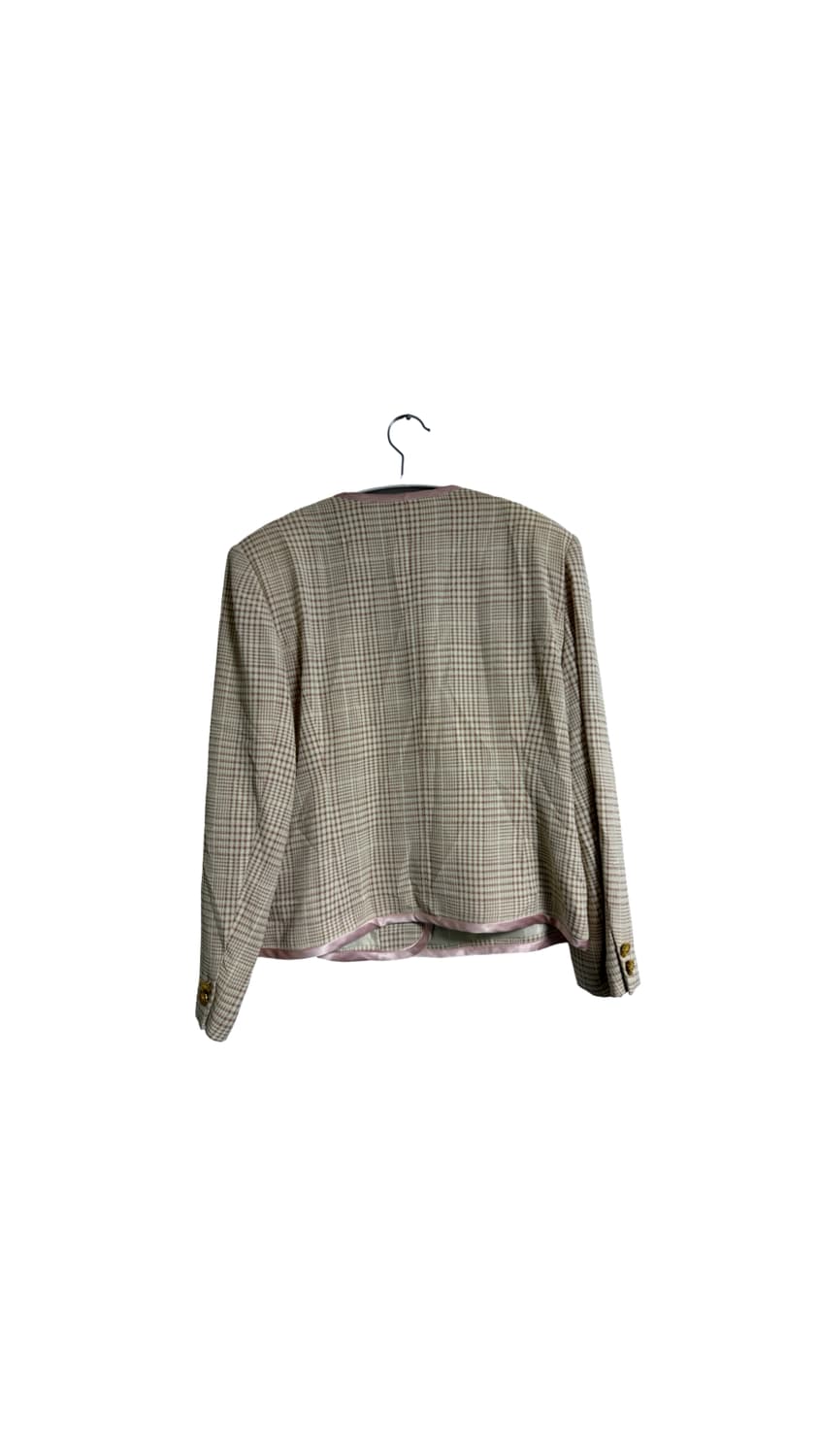 LASEINE 트위드 체크 자켓 상품이미지2