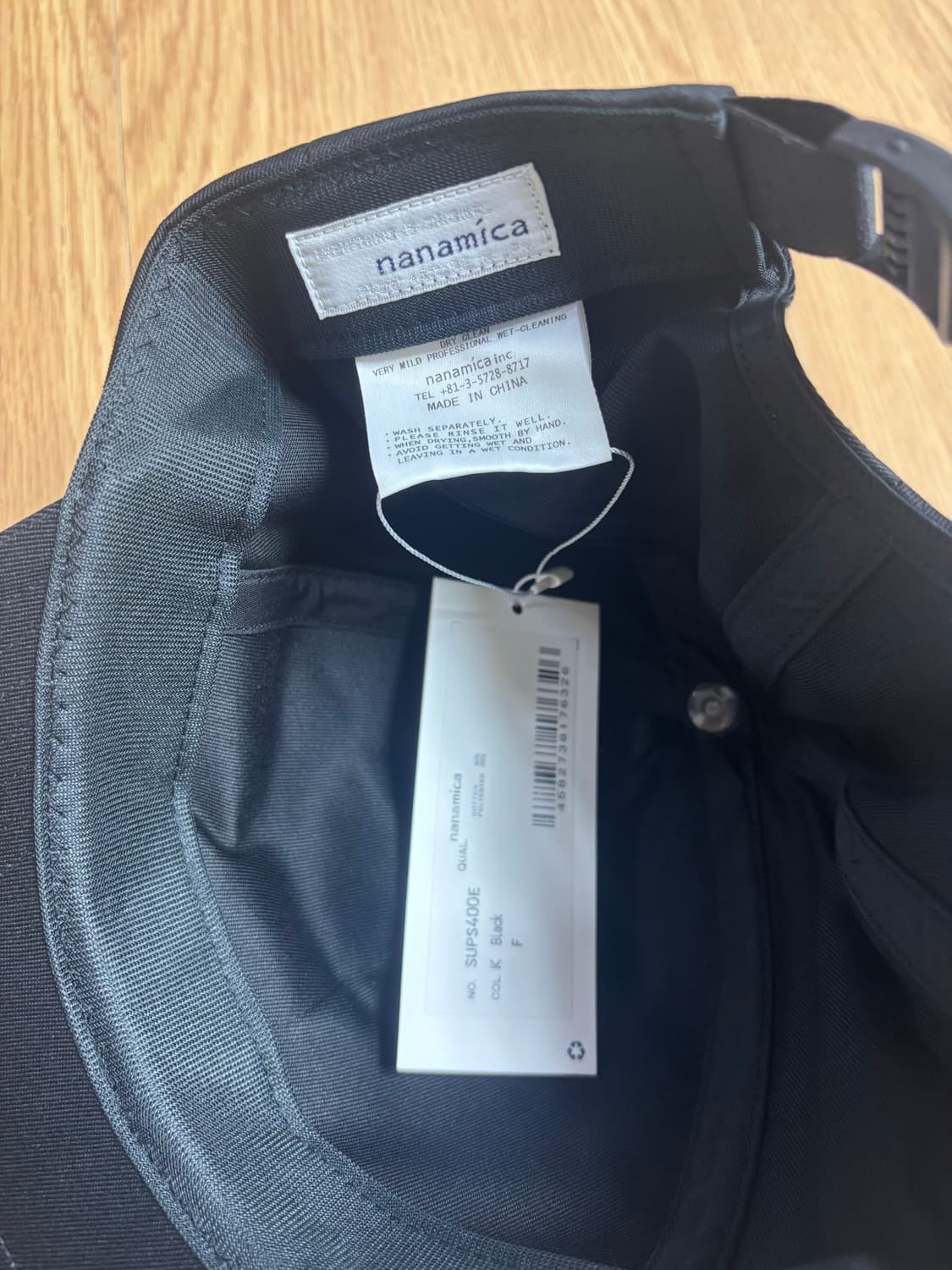 [새상품] 나나미카 볼캡 모자 블랙 상품이미지3