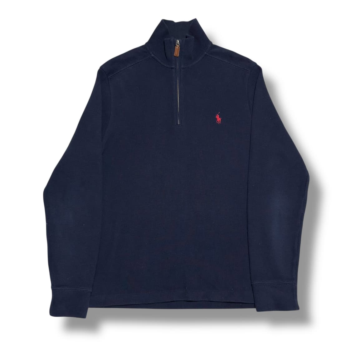 Polo Ralph Lauren 네이비 코튼 반집업 니트 상품이미지1