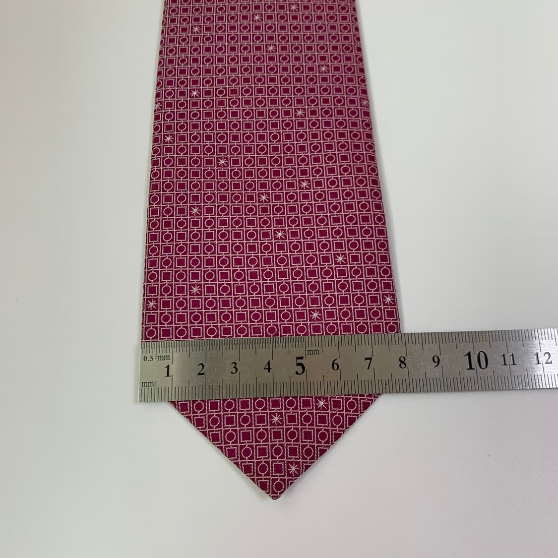 불가리(BVLGARI) 명품 자카드 100실크 슬림넥타이 A+등급 상품이미지10