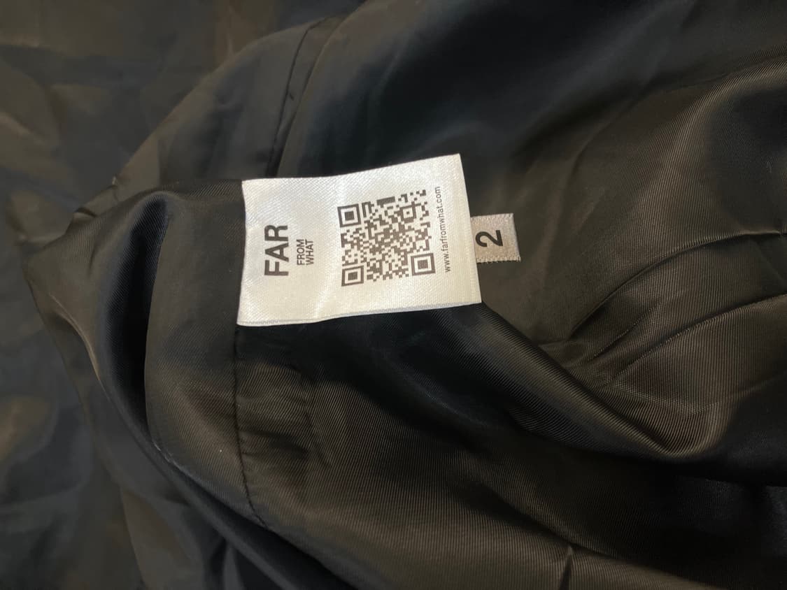 파프롬왓 블랙 나일론 써클 코트 2size (택O) 상품이미지7