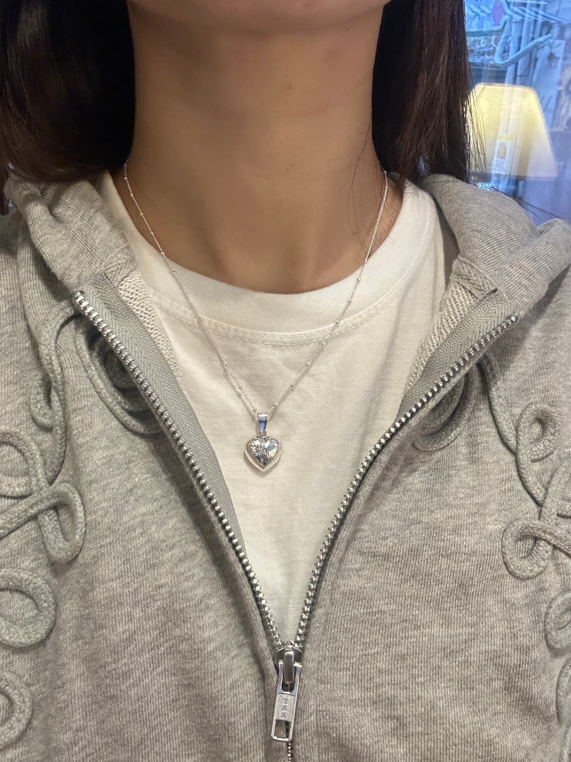 Heart locket 925silver necklace 상품이미지5