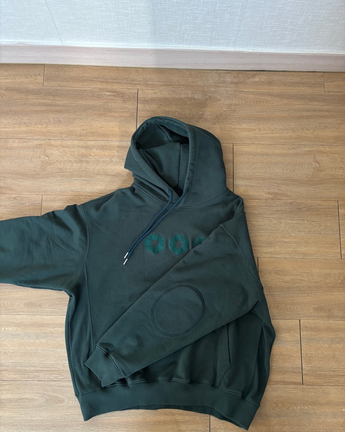 999humanity EVERYDAY LOGO HOODIE(GREEN) 상품이미지3