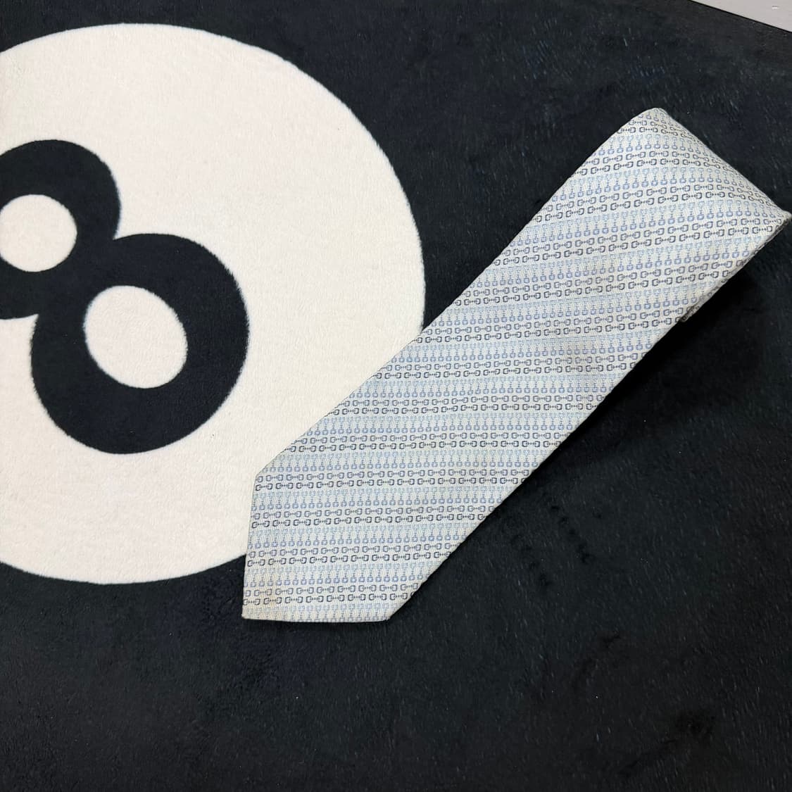 구찌 빈티지 실크 넥타이 (Sky Blue) 상품이미지1