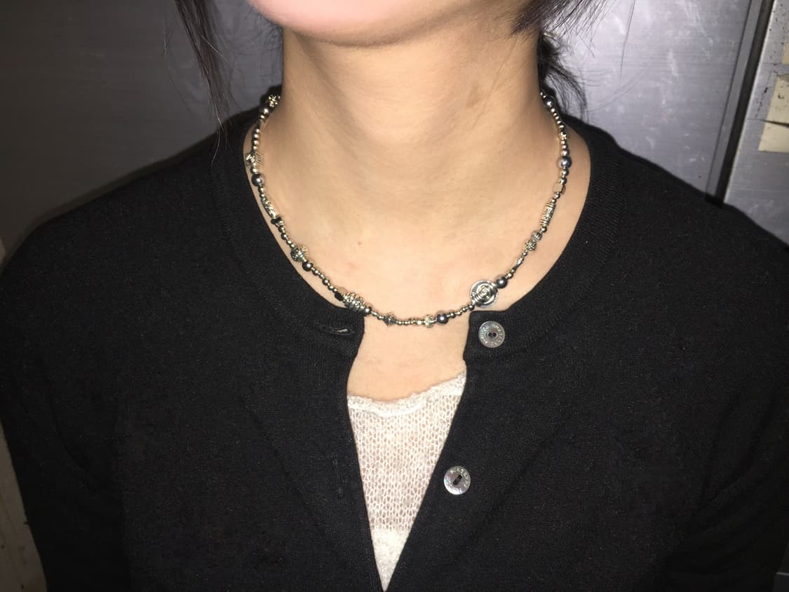 Swirl Silver Necklace 𖦹 상품이미지4