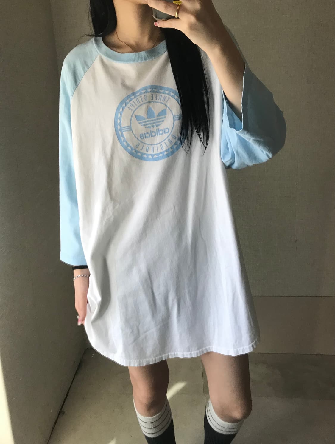 아디다스 80-90s 연하늘 나그랑 롱슬리브 상품이미지5