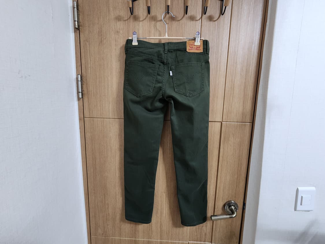 (24)여성 리바이스 미드 라이즈 보이프랜드핏 데님 팬츠 카키 상품이미지3