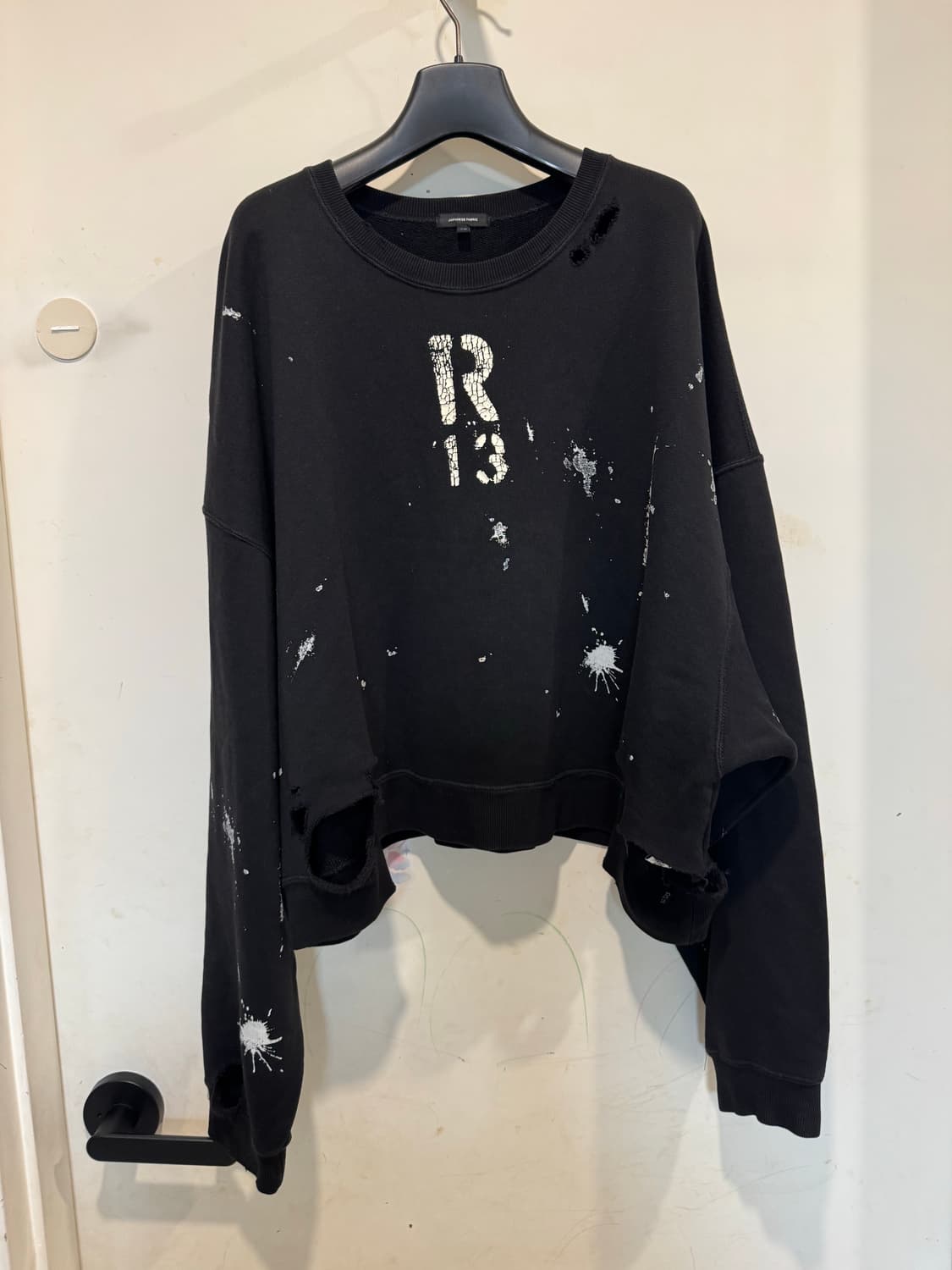 R13 알써틴 크롭 크루넥 스웻셔츠 상품이미지3