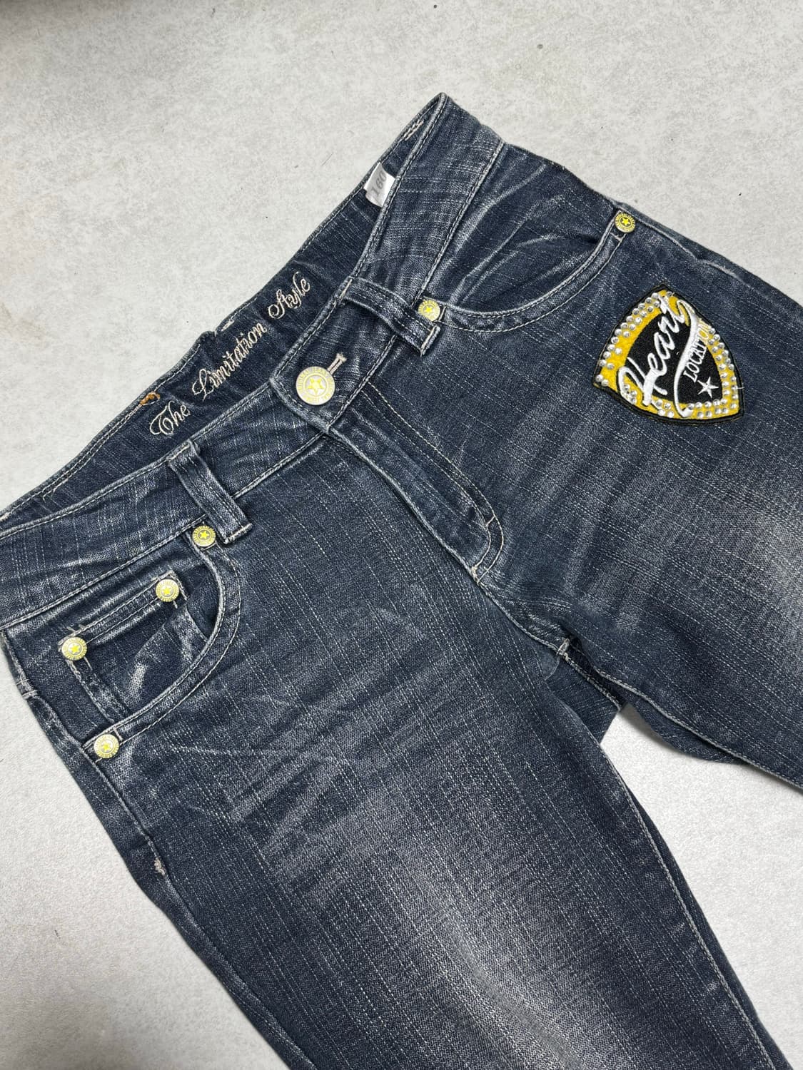 Y2k 세미부츠컷 데님팬츠 상품이미지5