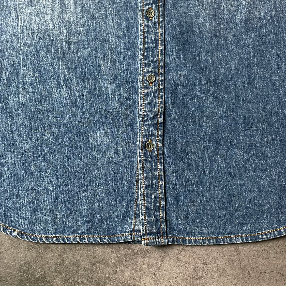 TRUE RELIGION 트루릴리젼 빈티지 데님 코튼셔츠 A00366 상품이미지4