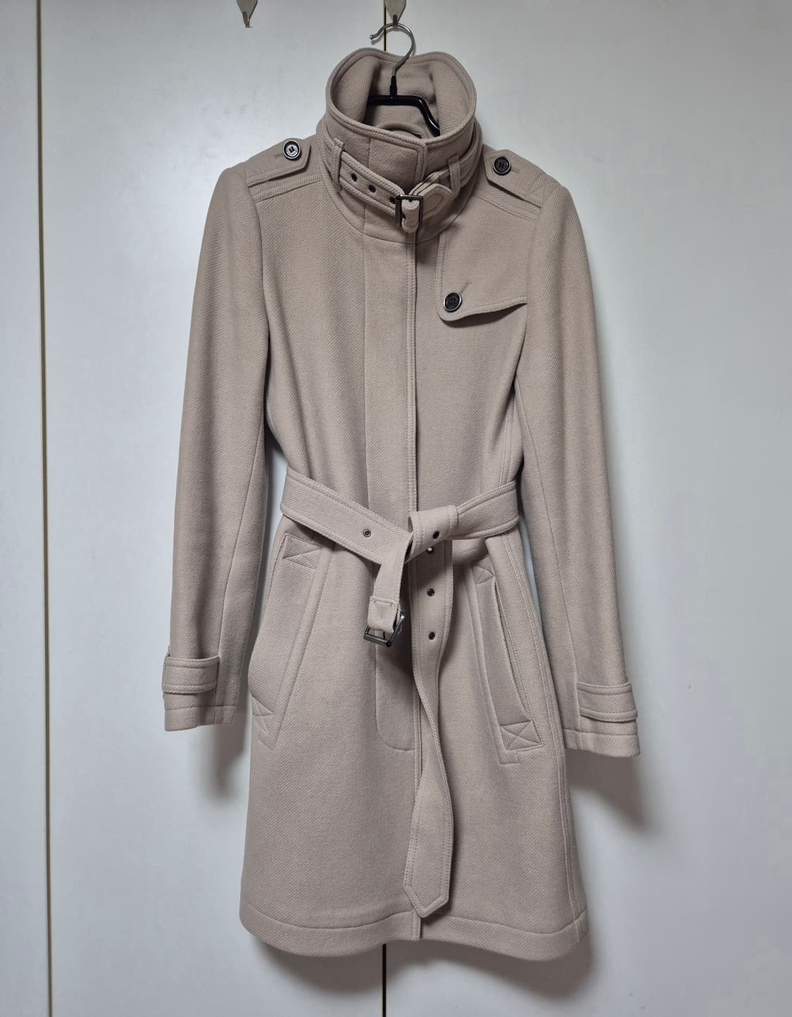 버버리 브릿 울 캐시미어 코트 하이넥 트렌치 상품이미지2