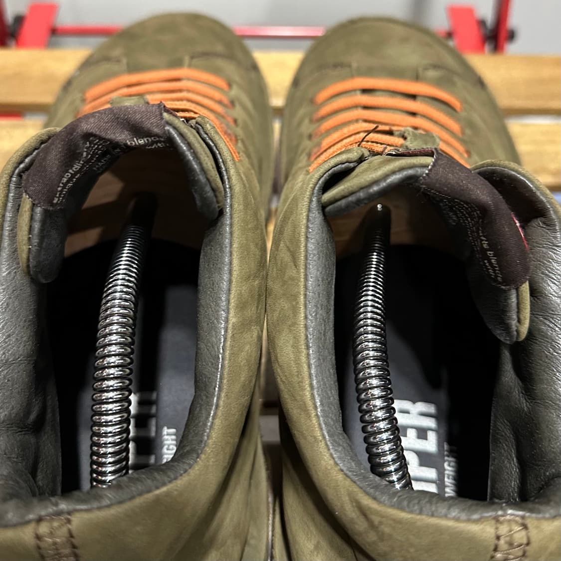 EU42) 265-270 캠퍼 운동화 남성 남자 신발 비틀 스웨이드 카키 상품이미지5