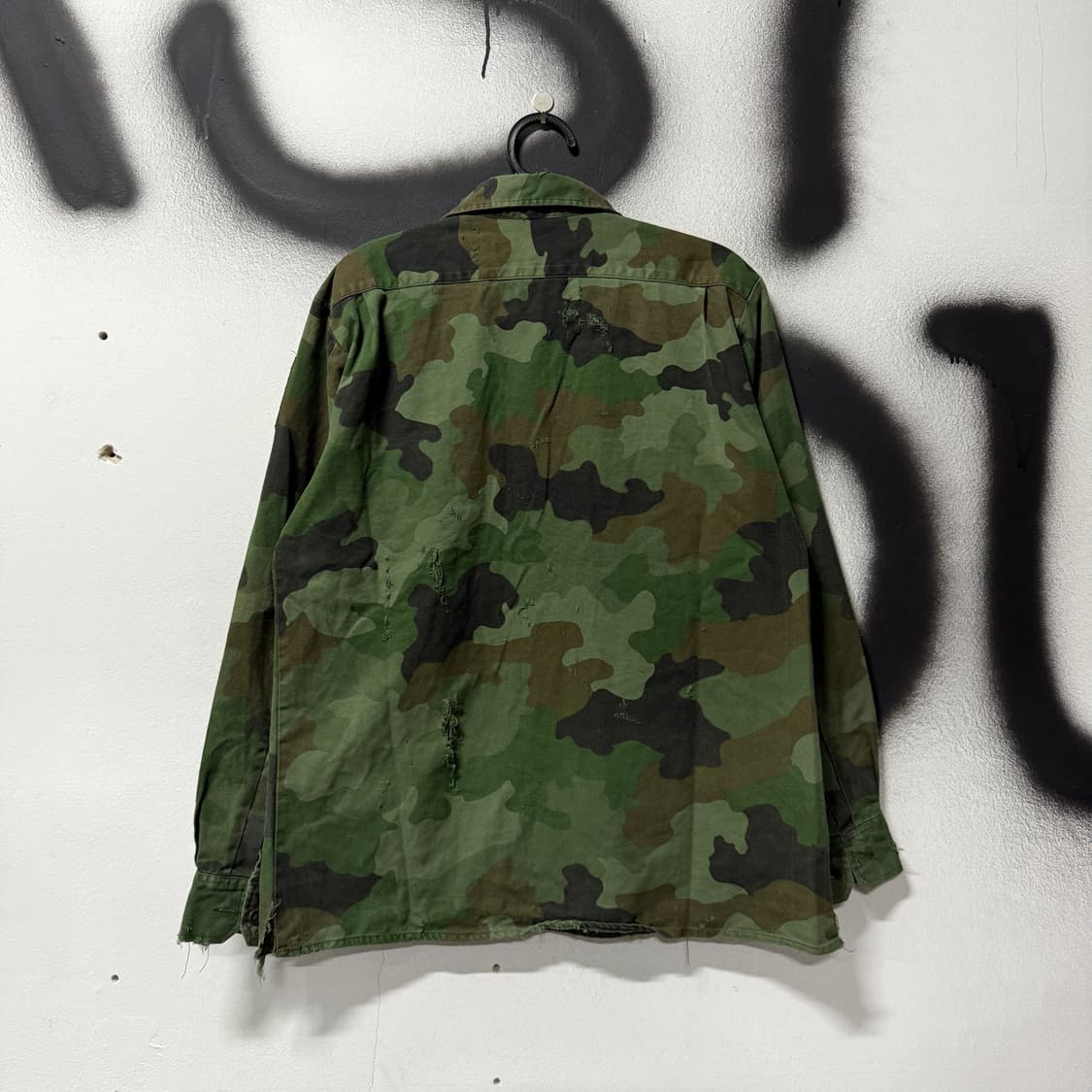 VTG 빈티지 그런지 카모 플라주 밀리터리 패치 립스탑 자켓 상품이미지2