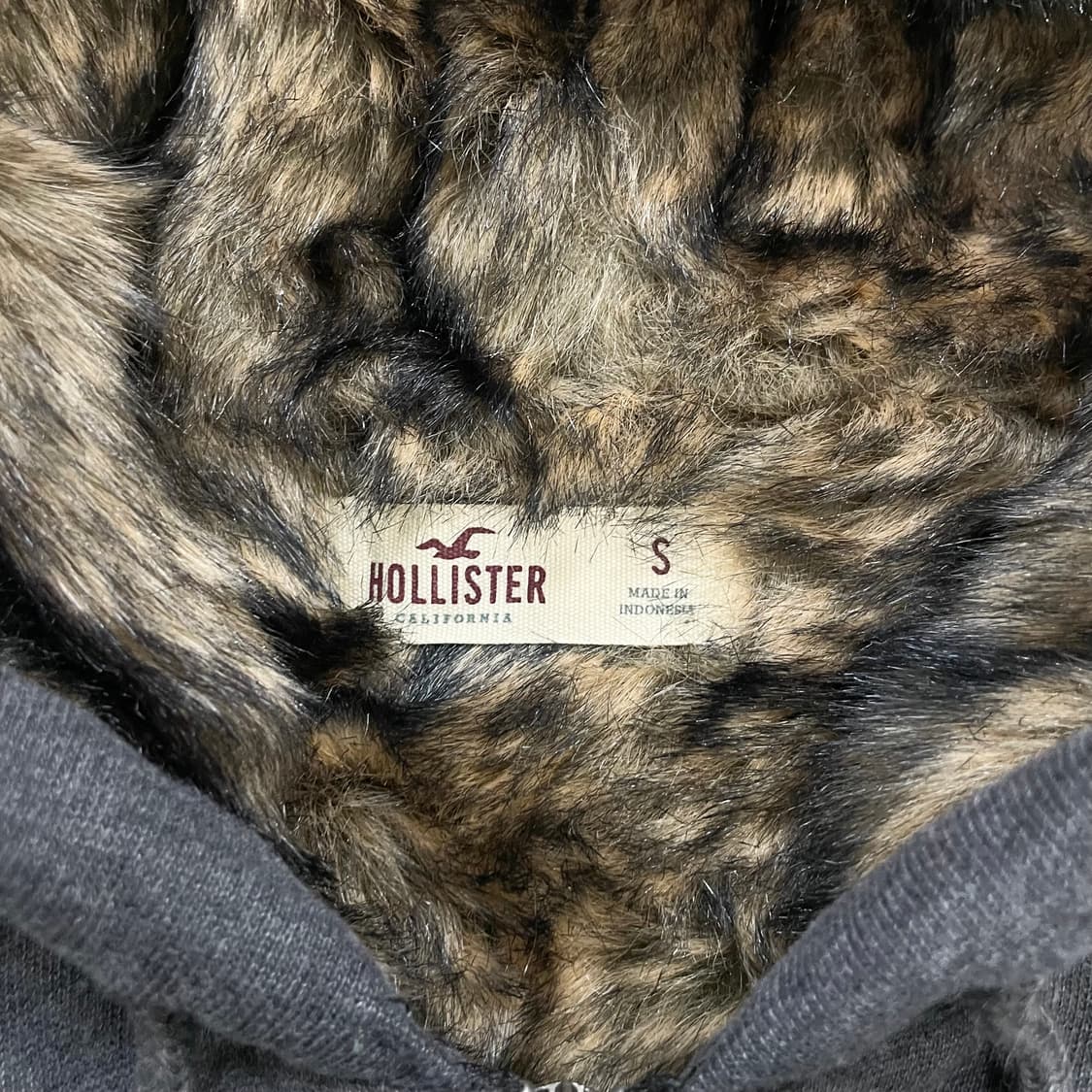 홀리스터 모피 안감 후드집업 그레이 상품이미지4