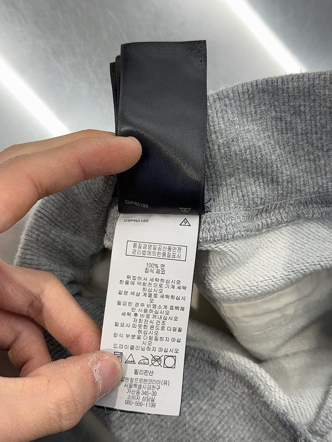 더블알엘 라이트 그레이 스웻 쇼트 팬츠 상품이미지7