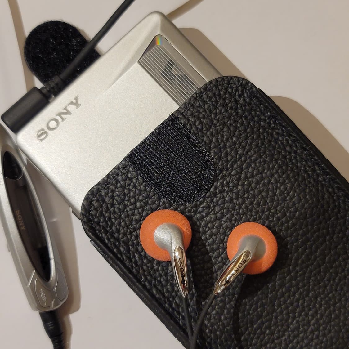 신품 소니 워크맨 카세트  WM-F707 용 명품급 천연 가죽 케이스 상품이미지8