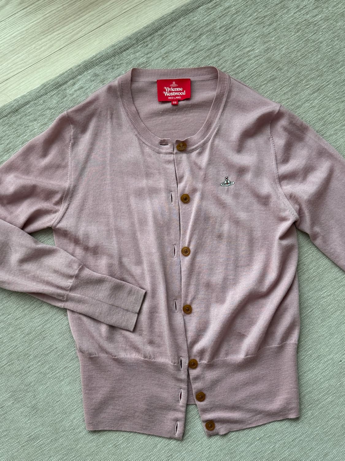 비비안웨스트우드 레드라벨 핑크 가디건 03 상품이미지1
