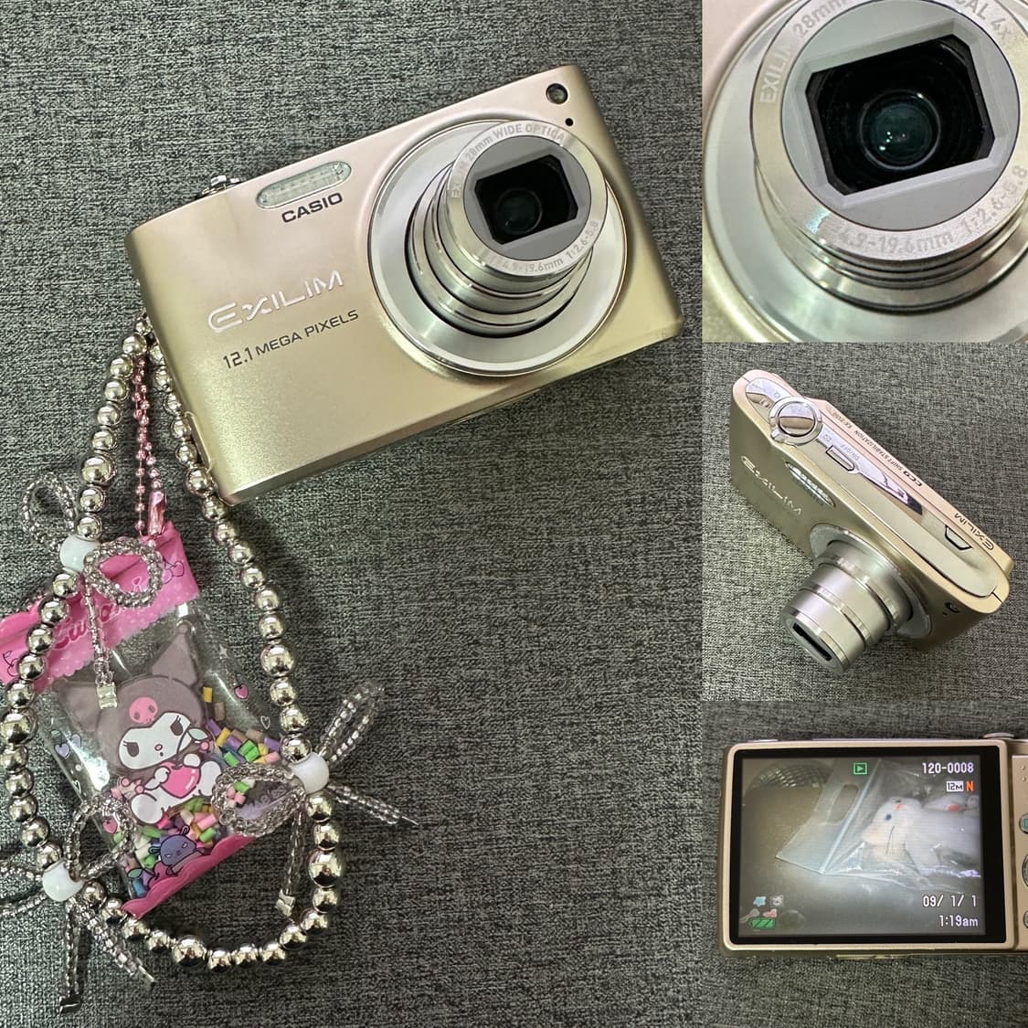 태연 방지민 디카 📸  카시오 엑슬림 EX-Z400 골드 박스셋 상품이미지3