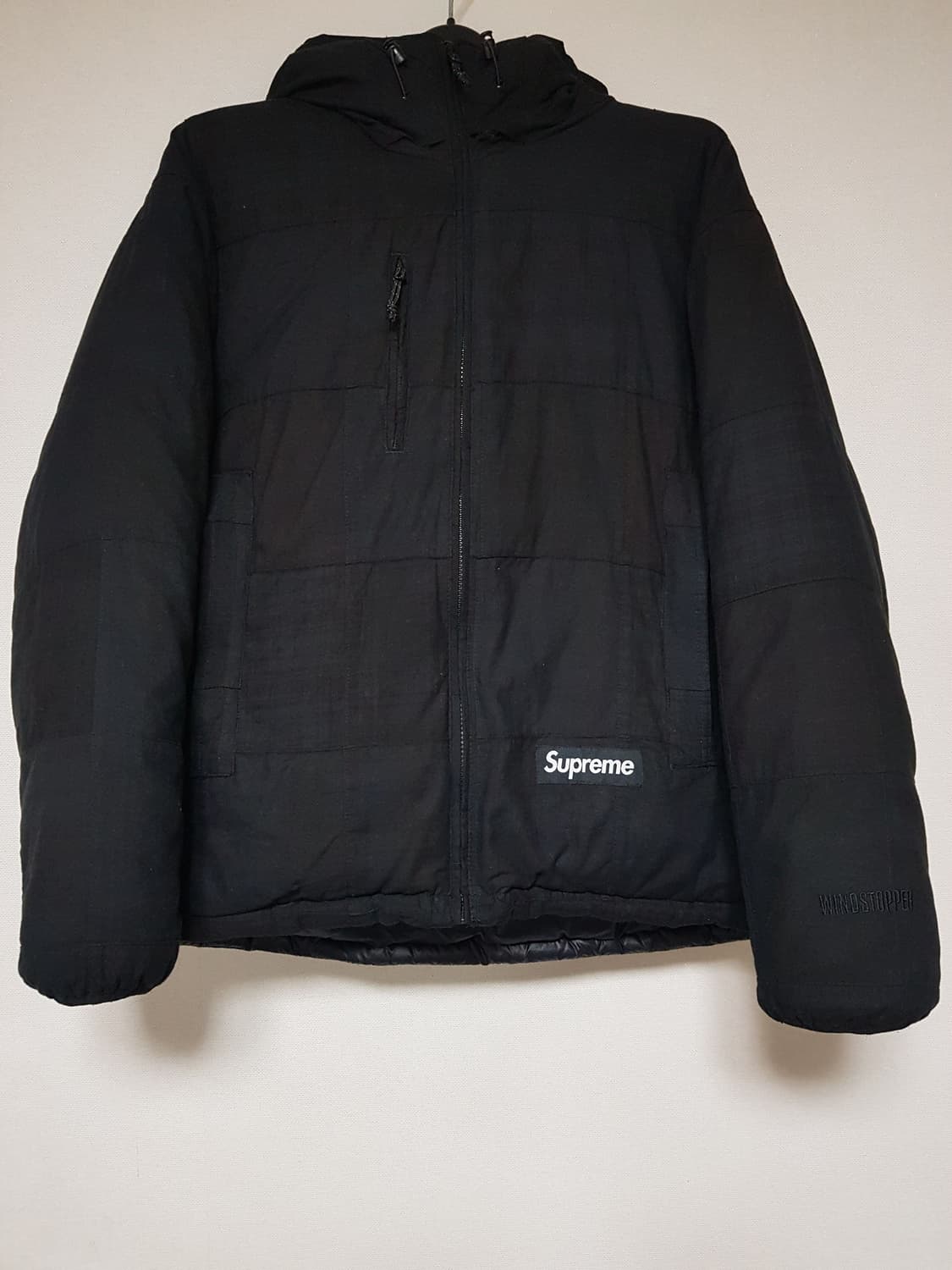 슈프림 마드라스 리버시블 윈드스토퍼 퍼퍼 패딩 자켓 블랙 23SS 상품이미지1