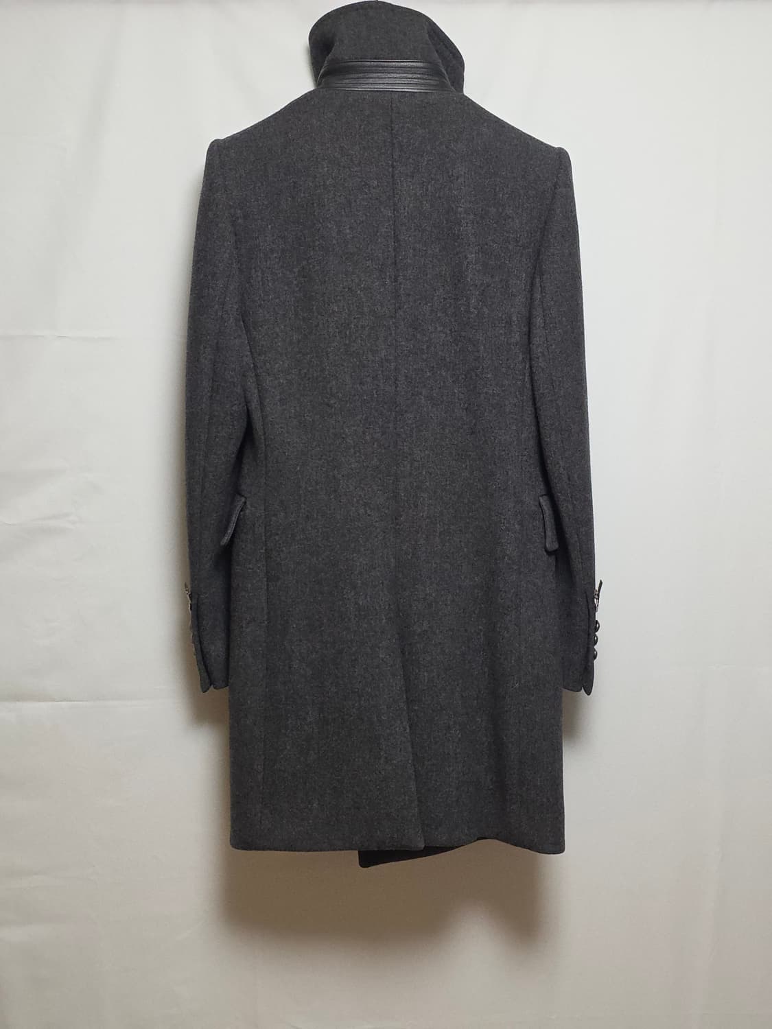 시스템 옴므 하이넥 밀리터리 은장 더블 코트 상품이미지5