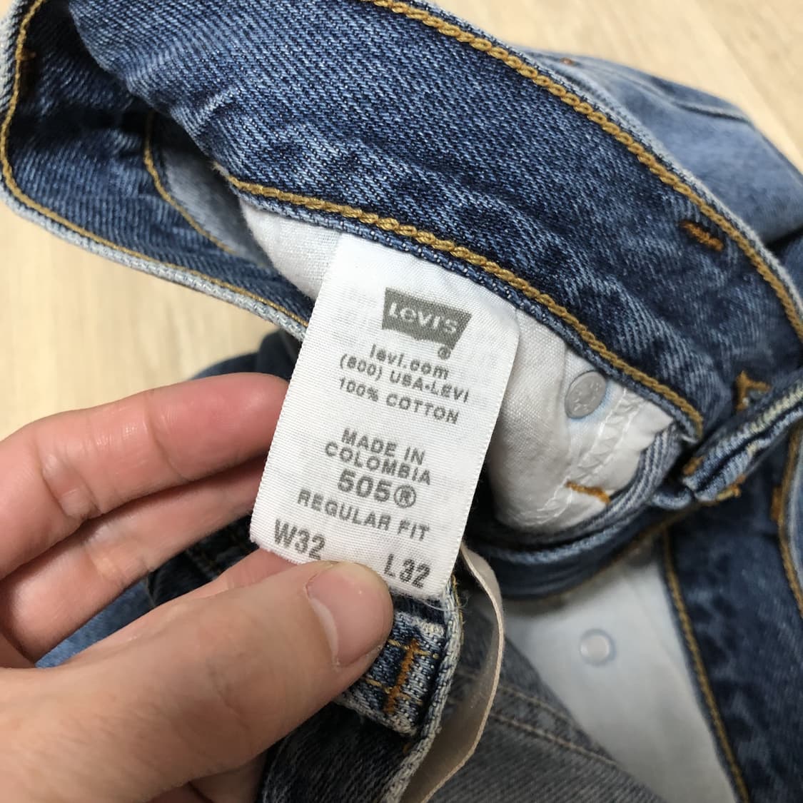 (31) 00's 리바이스 Levi's 505 레귤러핏 연청 워시드 데님 상품이미지6