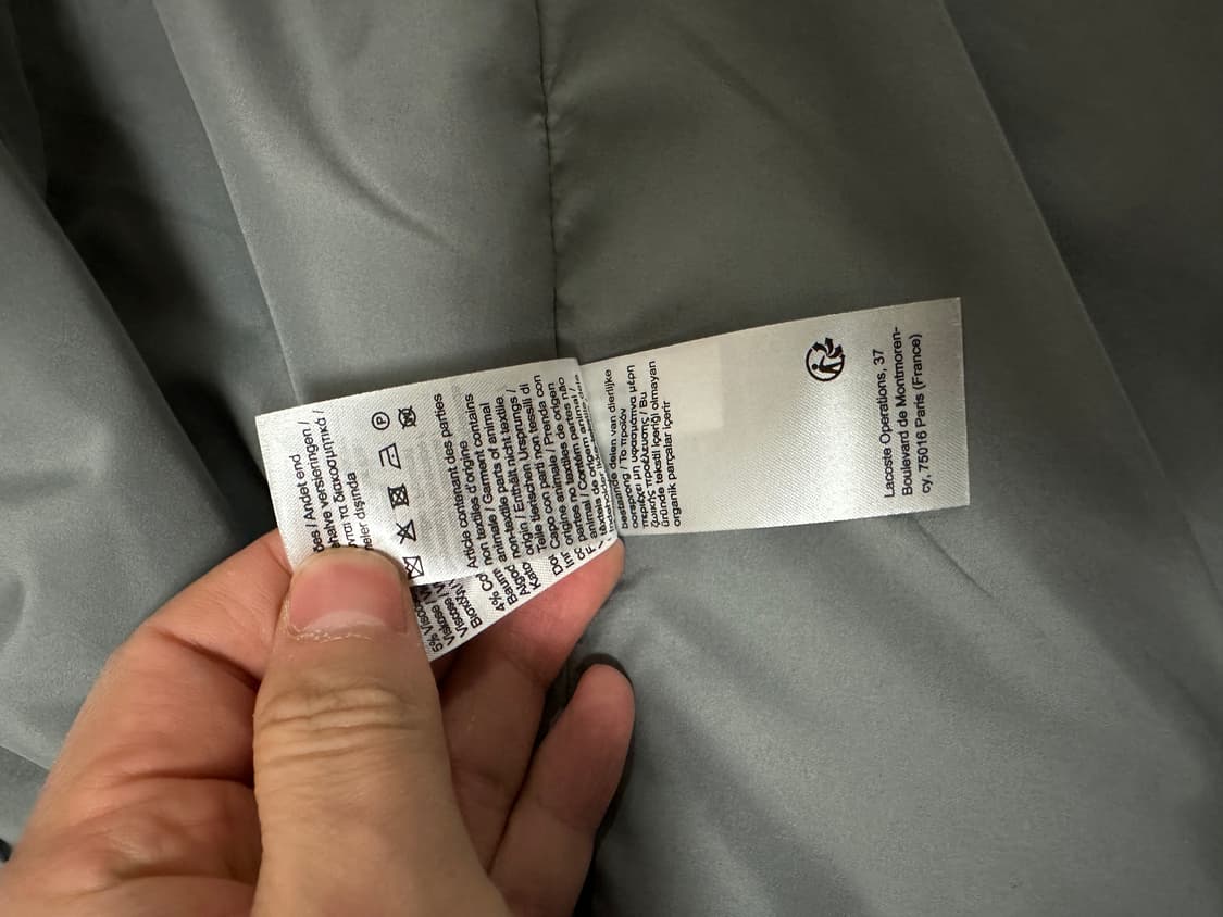 라코스테 헤링본 더블 코트 상품이미지6