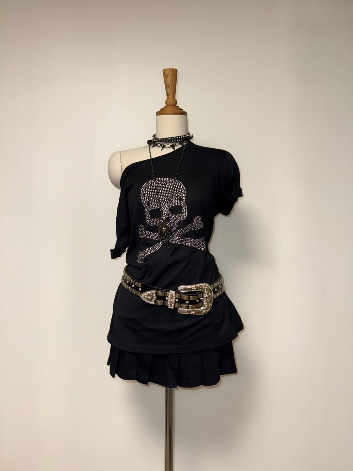 해골 펑크 반팔 상품이미지1