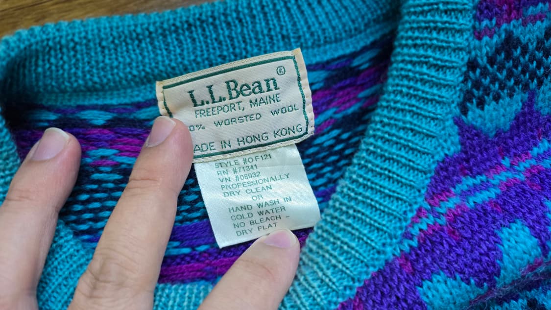 L.L.Bean 엘엘빈 니트 남성 S ,여성 Free 상품이미지2