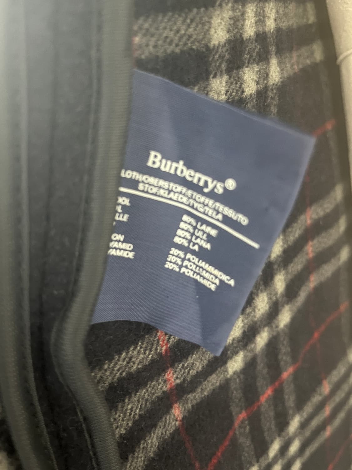 버버리 울 코트(빈티지) 상품이미지3